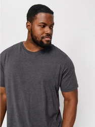 Jack & Jones PlusSize Rundhalsshirt JJEORGANIC MEL TEE SS O-NECK NOOS Dunkelgrau/Grau/Hellgrau