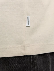 Jack & Jones PlusSize Rundhalsshirt JJEORGANIC MEL TEE SS O-NECK NOOS Khaki/Beige