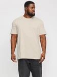 Jack & Jones PlusSize Rundhalsshirt JJEORGANIC MEL TEE SS O-NECK NOOS Khaki/Beige