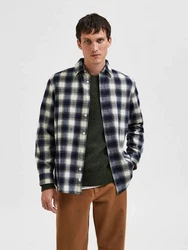 SELECTED HOMME Hemd 'Baldo' navy/weiß
