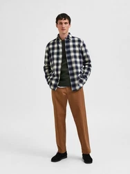 SELECTED HOMME Hemd 'Baldo' navy/weiß