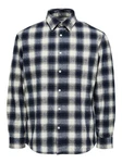 SELECTED HOMME Hemd 'Baldo' navy/weiß