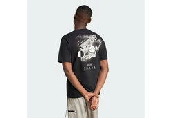 adidas Sportswear T-Shirt CITY ESCAPE SPACE GRAPHIC Schwarz/Dunkelgrau