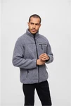 Brandit Fleecejacke Teddyfleece  Dunkelblau/Grau/Hellgrau/Dunkelgrau