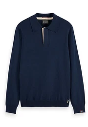 Strickpullover Pullover Strick-Poloshirt (1-tlg)