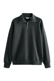 Sweater Trophy Sweatshirt mit Reiverschlusskragen (1-tlg)