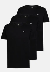Petrol Industries T-Shirt Kurzarmshirts im 3 Pack Schwarz