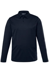 Men Plus Poloshirt Basic Rundhals Dunkelblau/Blau/Rot