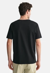 Gant T-Shirt - REG ARCHIVE SHIELD EMB Schwarz/Dunkelblau/Grau