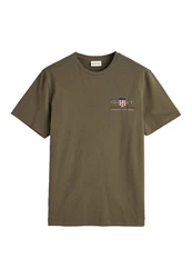 Gant T-Shirt - REG ARCHIVE SHIELD EMB Grün