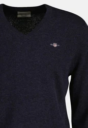 Gant V-Ausschnitt Pullover 8050274 Blau/Dunkelblau
