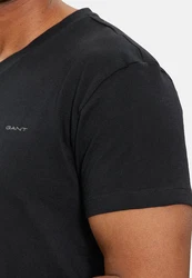 GANT Herren V-NECK T-SHIRT 2-PACK schwarz