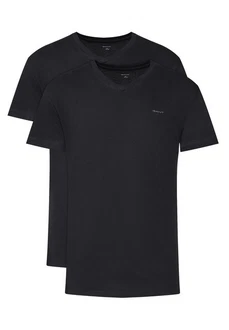 GANT Herren V-NECK T-SHIRT 2-PACK schwarz