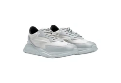 HUGO Leon Runn Sneaker mit Markendetails Grau/Hellgrau