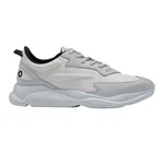 HUGO Leon Runn Sneaker mit Markendetails Grau/Hellgrau