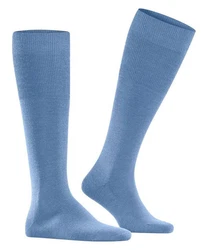 FALKE Kniestrümpfe Airport Hellblau/Blau