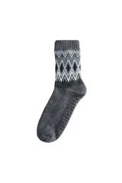 Haussocken Hausschuh-Socken aus Strick, 1er-Pack (1-Paar)
