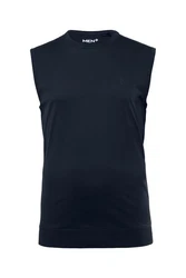 Men Plus Unterhemd Bauchfit breite Träger Dunkelblau/Blau
