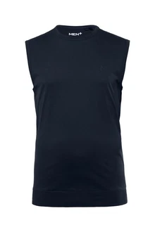 Men Plus Unterhemd Bauchfit breite Träger Dunkelblau/Blau Men Plus Unterhemd Bauchfit breite Träger Dunkelblau/Blau