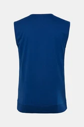 Men Plus Unterhemd Bauchfit breite Träger Blau/Dunkelblau