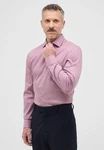Eterna Langarmhemd Slim Fit Lila/Rosa