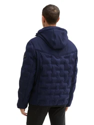 TOM TAILOR Jacke mit Kapuze Dunkelblau/Blau/Hellblau