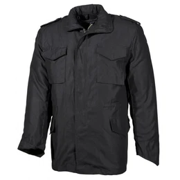 Fieldjacket US Feldjacke M65, schwarz, m. auskn. Steppfutter, Mod. - XL ausknpfbarem Steppfutter