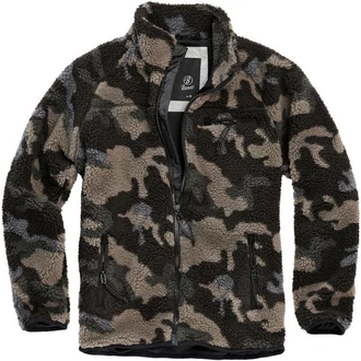 Brandit Fleecejacke Teddyfleece  Dunkelgrün
