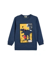 Sweatshirt Rundhalsausschnitt Mit Aufdruck