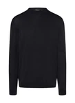 MAERZ Muenchen Strickpullover Dunkelblau/Schwarz