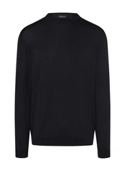 MAERZ Muenchen Strickpullover Dunkelblau/Schwarz
