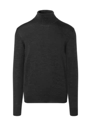 MAERZ Muenchen Rollkragenpullover Dunkelgrau/Grau/Schwarz
