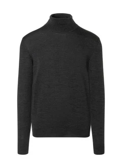 MAERZ Muenchen Rollkragenpullover Dunkelgrau/Grau/Schwarz