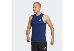 adidas Performance Tanktop TRAIN ESSENTIALS FEELREADY TRAINING Hellblau/Dunkelblau/Blau