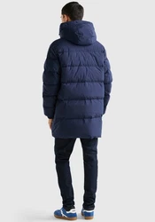 United Colors of Benetton Steppjacke mit Zipper und Druckknöpfen Dunkelblau/Blau