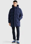 United Colors of Benetton Steppjacke mit Zipper und Druckknöpfen Dunkelblau/Blau