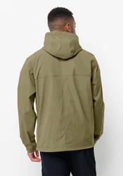 Jack Wolfskin Windbreaker DESERT WIND JACKET Dunkelgrün/Beige/Khaki