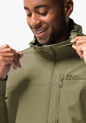 Jack Wolfskin Windbreaker DESERT WIND JACKET Dunkelgrün/Beige/Khaki