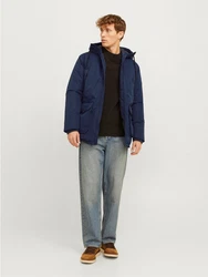 JACK & JONES Parka JJCONSTRUCT Dunkelblau/Blau