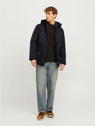 JACK & JONES Parka JJCONSTRUCT Schwarz