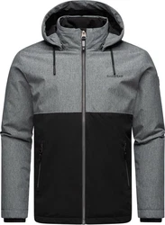 Ragwear Outdoorjacke Roens Herren Übergangsjacke mit Kapuze Dunkelgrau/Grau/Hellgrau/Schwarz