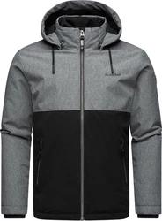 Ragwear Outdoorjacke Roens Herren Übergangsjacke mit Kapuze Dunkelgrau/Grau/Hellgrau/Schwarz