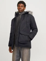 JACK & JONES Parka JJEConstruct schwarz