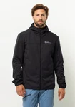 Jack Wolfskin Softshelljacke FELDBERG HOODY Schwarz/Weiß/Dunkelgrau