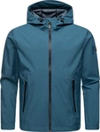 Ragwear Softshelljacke Shellwie Wasserdichte Herren Übergangsjacke mit Kapuze Türkis/Blau/Hellblau