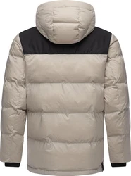 Ragwear Steppjacke Mikkesh Herren Winterjacke mit Kapuze Beige/Braun