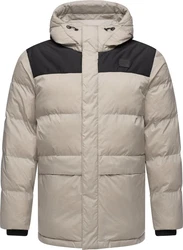 Ragwear Steppjacke Mikkesh Herren Winterjacke mit Kapuze Beige/Braun