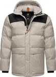 Ragwear Steppjacke Mikkesh Herren Winterjacke mit Kapuze Beige/Braun