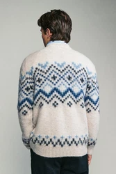 Next Rundhalspullover Relaxed Fit Weiß/Creme/Braun/Blau/Beige