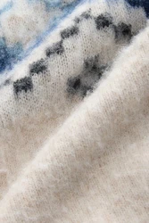 Next Rundhalspullover Relaxed Fit Weiß/Creme/Braun/Blau/Beige